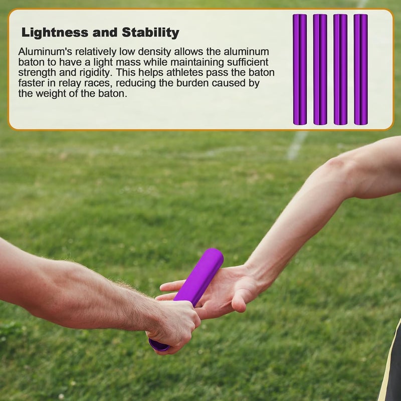 Supvision Aluminum Alloy Relay Batons Sets for Track and Field Durable Lightweight for Sports Teams Suitable for Athletes Seeking High-Performance Equipment in Outdoor Activities - Image 5
